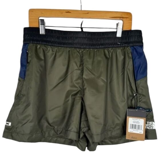 THE NORTH FACE Women's X Shorts Navy Blue Green XXL New with Tags - Picture 5 of 9